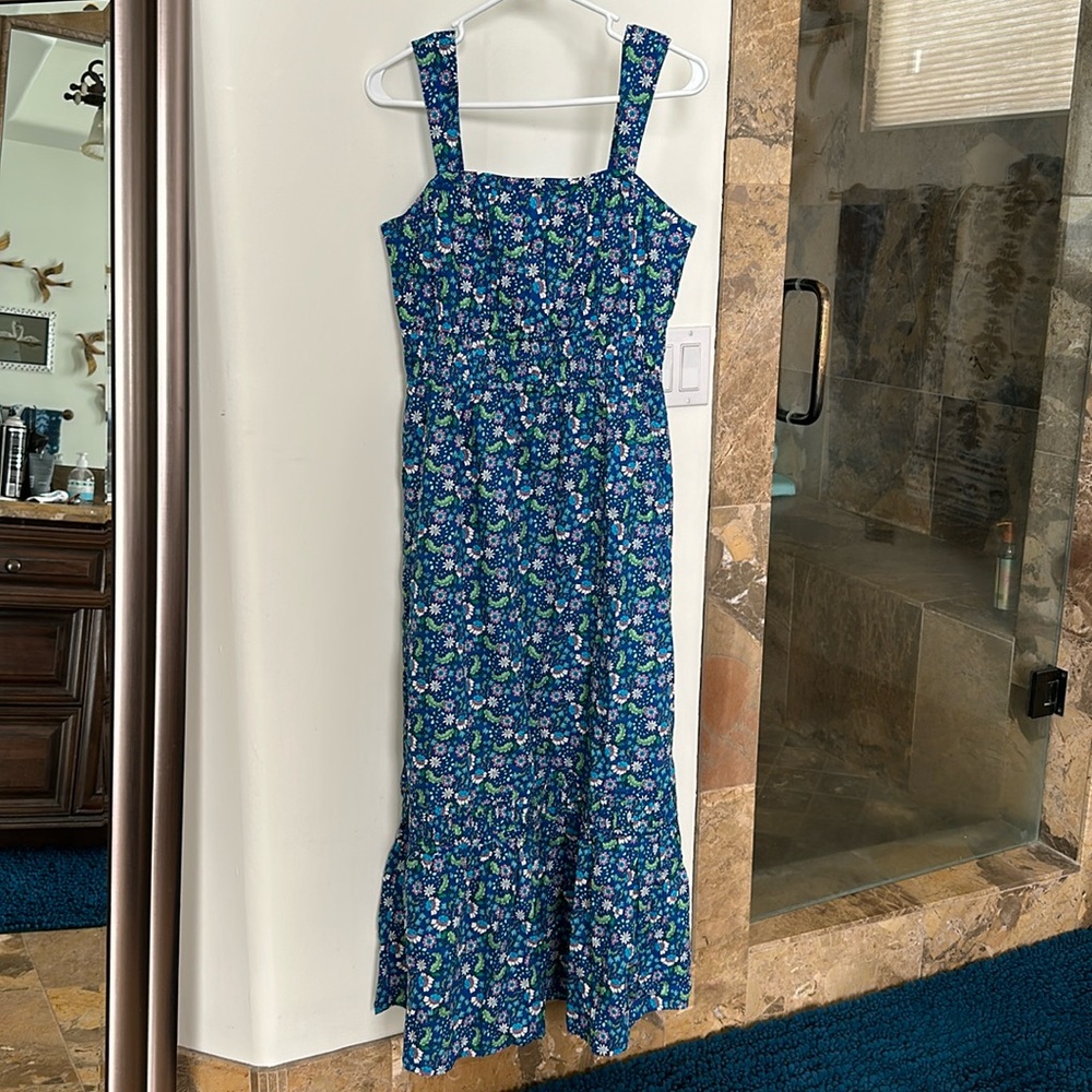 NWT Loft Floral Smocked Waist Maxi Dress size medium